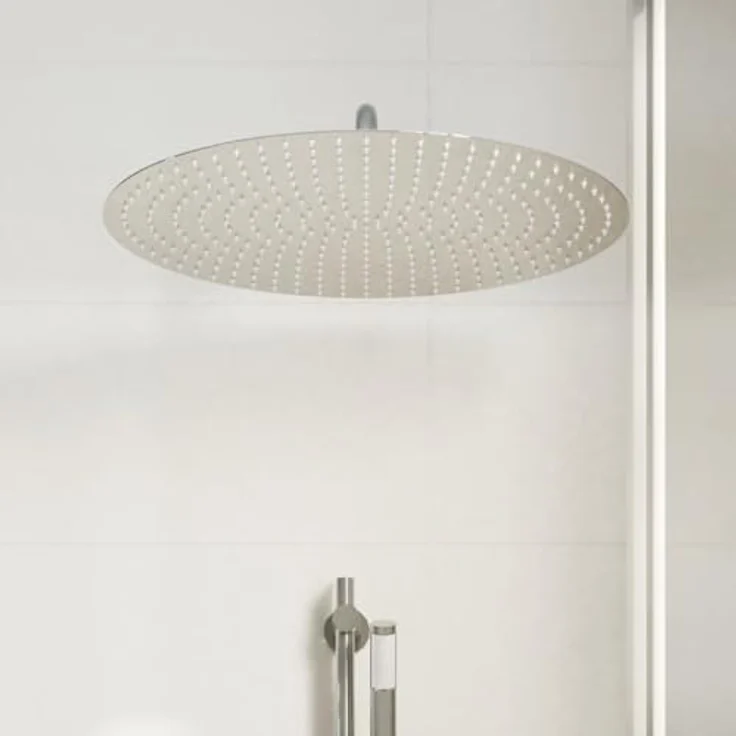 vidaXL Regenduschkopf Regenbrause Edelstahl 304 50 cm Rund - Robust & langlebig, entspannendes Duscherlebnis, Anti-Kalk-Düsen – Bild 5