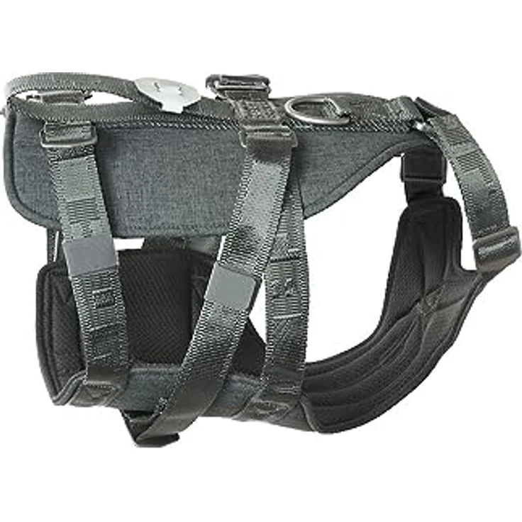 HURTTA Hunde-Geschirr Autogeschirr Travel Harness blackberry (grau), Crash getestet, waschbar, wetterbeständiges Neopren – Bild 7