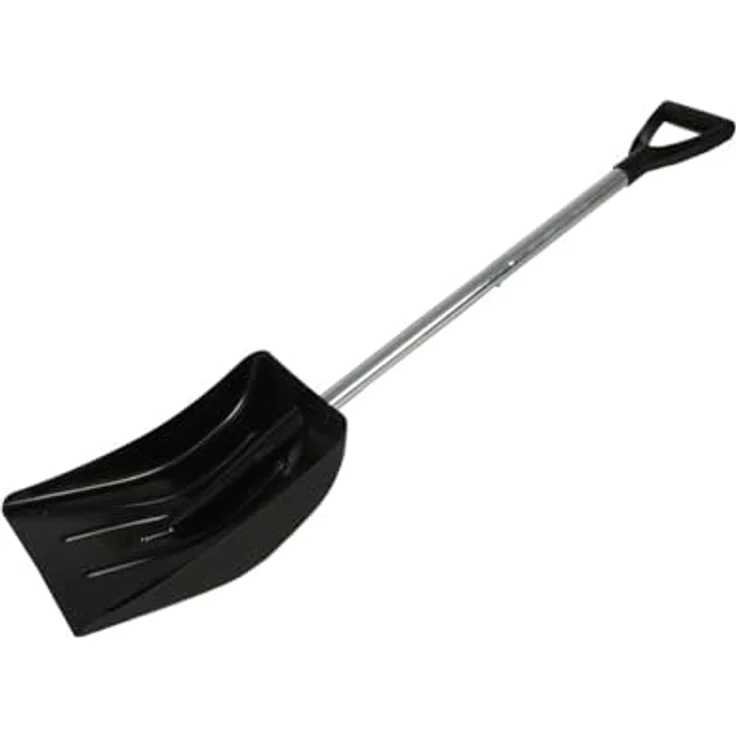 All Ride Schneeschaufel Easy to Disassemble, kompakte Schneeschaufel aus Kunststoff, 94 cm, schwarz – Bild 2