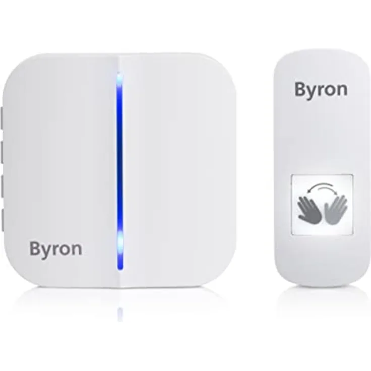 Byron DBY-23441 Klingel batterielos Weiß