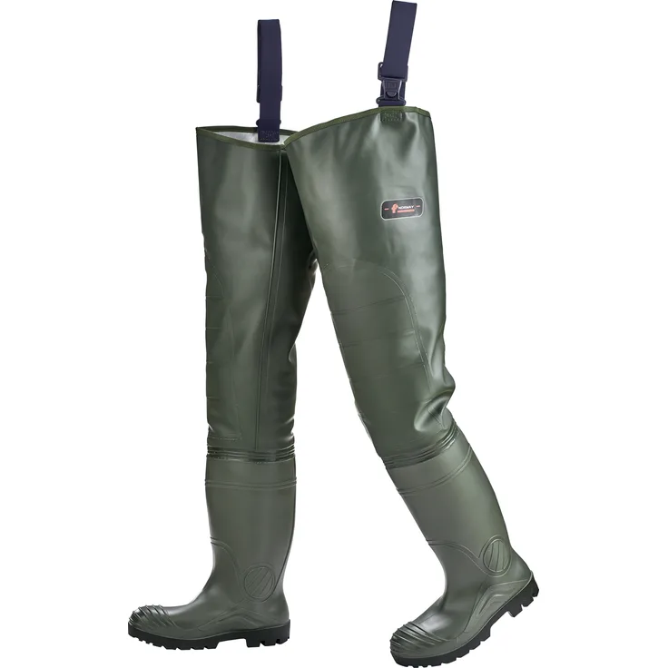 Norway Watstiefel Premium EN ISO 20345:2011 S5 mit Stahkappe und Stahlzwischensohle, olivgrün, Gr. 46