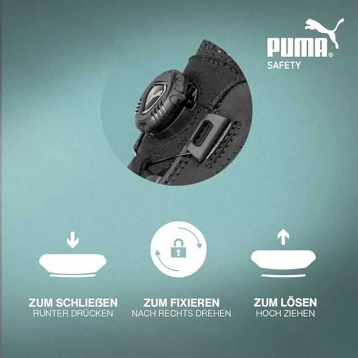 PUMA Safety CHARGE BLACK DISC LOW Arbeitsschuh, Sicherheitsschuhe mit IMPULSE.FOAM® und POWER PLATE, schwarz – Bild 4