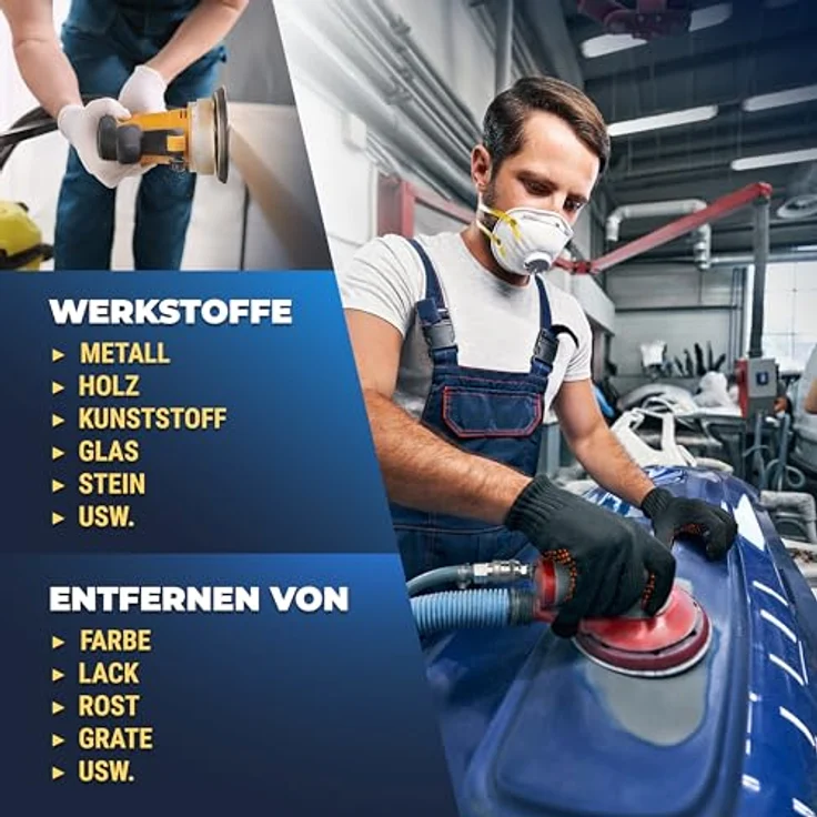 S&R Klett Schleifpapier Set 125 mm, 60 tlg. Schleifscheiben mit 8 Löchern, 10 x Körnungen P40, P60, P80, P120, P180, P240 für Exzenterschleifer, zuverlässige Haftung – Bild 3