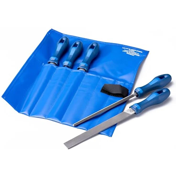 Pferd 11800520 Werkstattfeilen H 1 520 Wr in Rolltasche 200mm, Kreuzhieb H1 - Raspelhieb H2, Länge – Bild 2