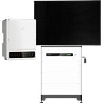  GoodWe 10kWp PV Komplettanlage mit Glas-Glas Modulen und 9,8kWh Speicher, enthält 10kW Hybrid-Wechselrichter, Basis und BMS für Lynx F Plus+ Module, 3x 3,27kWh Solarspeicher für 1-phasige und 3-phasige Wechselrichter, 24x 440W Sunpro TopCon Mono Full Black Glas-Glas Solarmodule