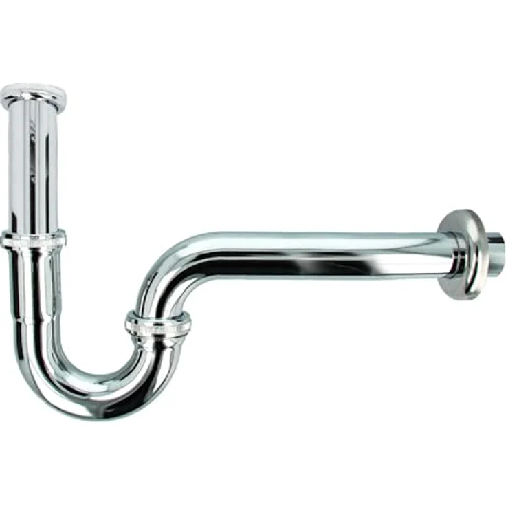 PROFI Röhrengeruchsverschluss Siphon extra lang EDELSTAHL - Tecuro – Bild 2