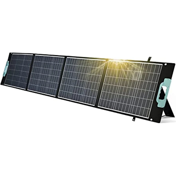 enjoy solar Faltbares Solarpanel Gaia 200W, 12V, Monokristallin, tragbare Solartasche mit hoher Schutzleistung, ideal für Camping und Outdoor – Bild 1