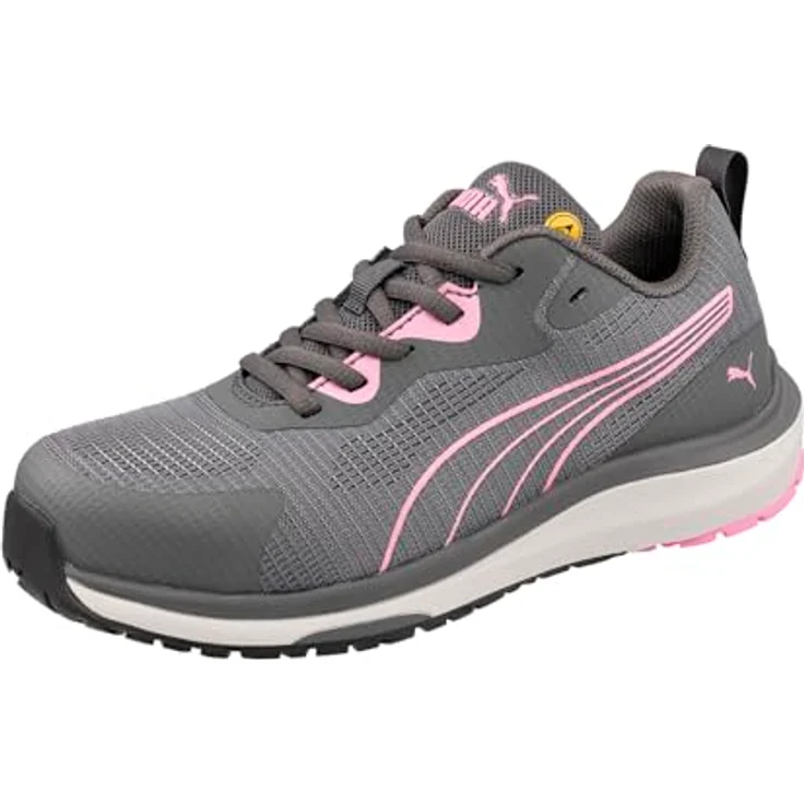 Puma Safety CELERITY KNIT Low 642980, Sicherheitshalbschuh S1PS ESD HRO SRC, grau/pink, Gr. 38 – Bild 1