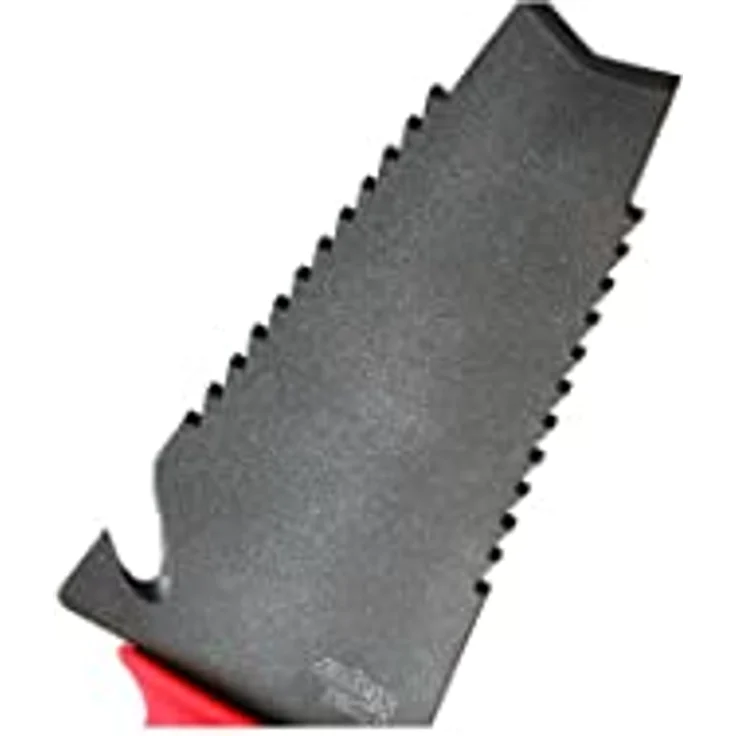 Root Slayer® Blumenkelle Radius Handschaufel, V Klinge mit Zähnen zum Wurzelschneiden, multifunktional aus Kohlenstoffstahl, mit Nylonholster, 32,5 cm – Bild 6