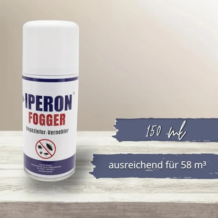 IPERON® 6 x 150 ml Fogger Ungeziefer-Vernebler mit natürlichen Wirkstoffen, effektiver Schädlingsabwehr für bis zu 58 m³ – Bild 3