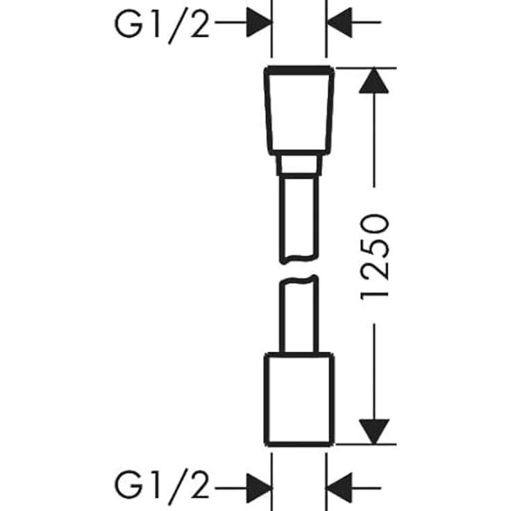 hansgrohe, Duschschlauch Designflex Planet Edition Textilbrauseschlauch, Länge 1250mm, Sand recycelt – Bild 6