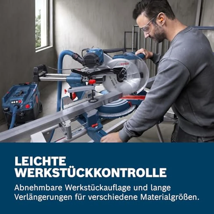 Bosch Professional GCM 340-305 D, kabelgebundene Kapp- und Gehrungssäge mit integriertem LED-Licht, kraftvollem Motor und umfangreichem Zubehör – Bild 5