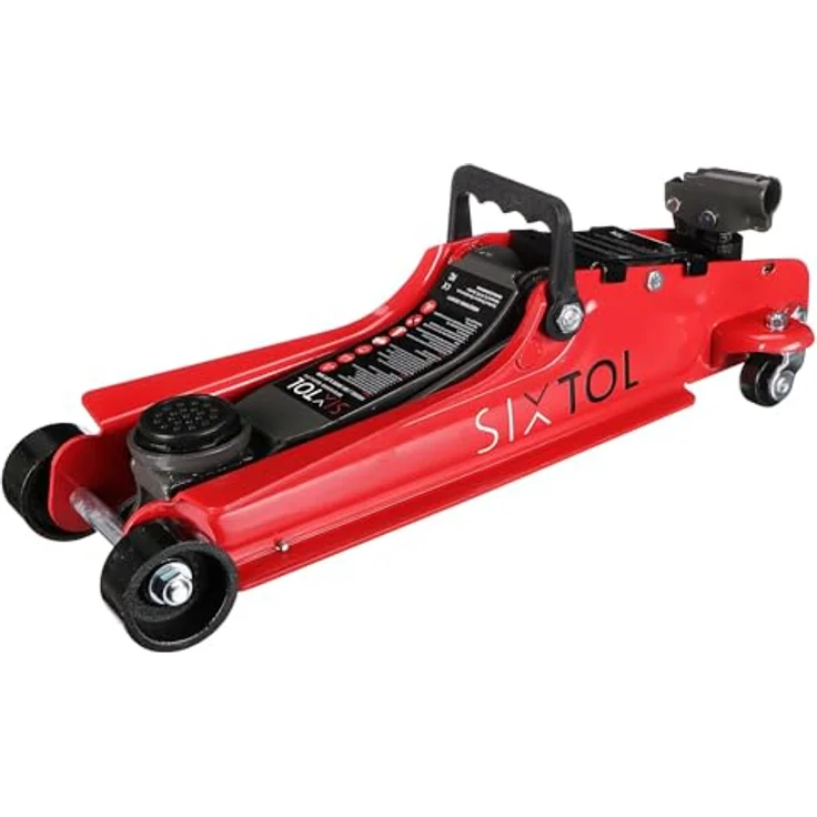 Sixtol SX JACK 2.5T 360, Mobiler hydraulischer Wagenheber mit niedrigem Profil und 360-Grad drehbarem Griff, Tragkraft 2,5 t – Bild 1