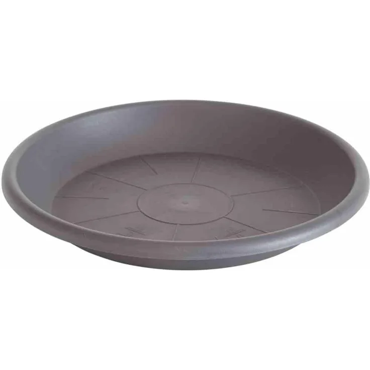 Siena Garden Untersetzer Basic, rund, Ø 14 cm, passend zu Cilindro 15, aus Kunststoff matt in anthrazit