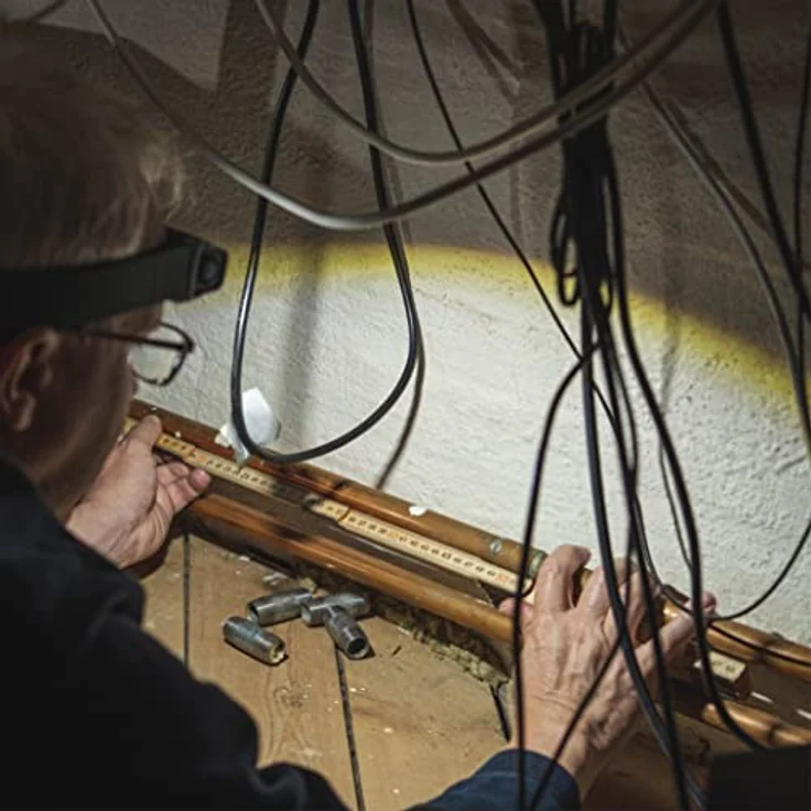 Scangrip I-VIEW Stirnlampe, 250 lm, mit Akku und Sensortechnologie, schwarz – Bild 7