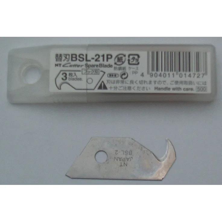 Nourished Essentials Cutter Cutter-Klingen BSL 21P, 18 mm, 3 Ersatzklingen im Etui für SL 3 P