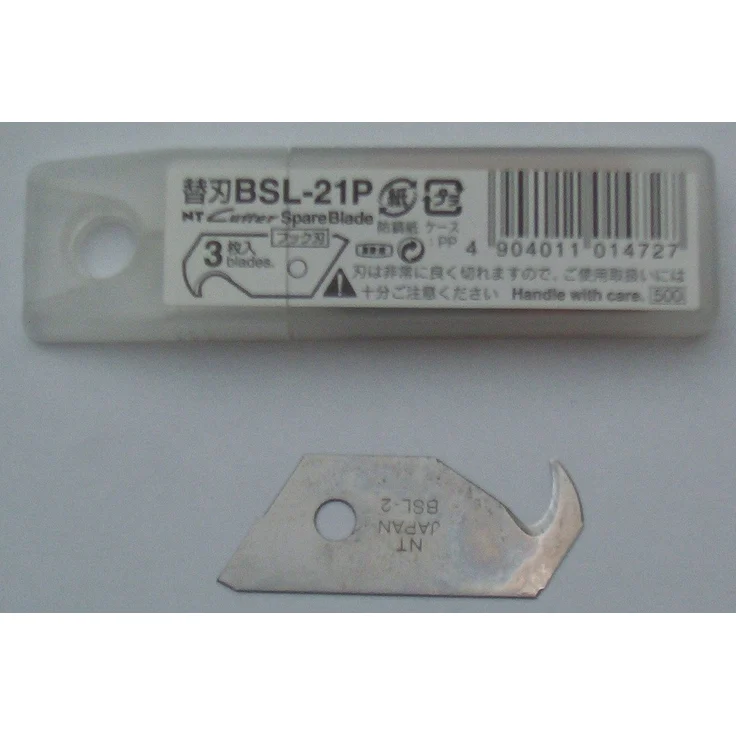 Nourished Essentials Cutter Cutter-Klingen BSL 21P, 18 mm, 3 Ersatzklingen im Etui für SL 3 P