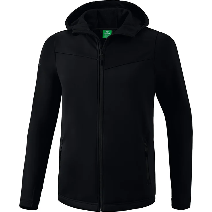 Erima Softshelljacke Herren Softshelljacke Performance, wind- und wasserabweisend, schwarz – Bild 1