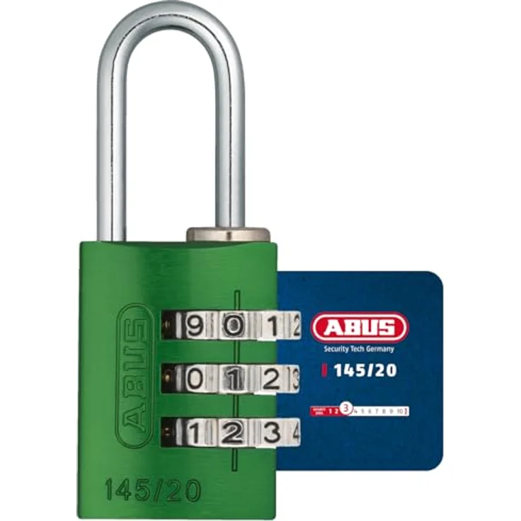 ABUS Aluminium-Zahlenschloss 145-20, grün, 46608 – Bild 2