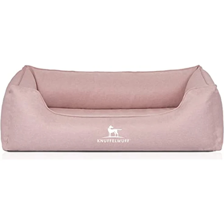 Knuffelwuff Orthopädisches Hundebett Luisa Hundekorb Hundesofa Hundekissen Hundekörbchen waschbar Rosa M-L 85 x 63cm – Bild 2
