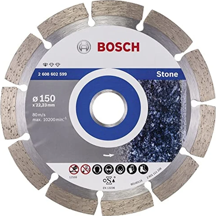 Bosch Professional Diamanttrennscheibe (für Granit und Naturstein, Ø: 150 mm, Zubehör für Winkelschleifer) – Bild 4