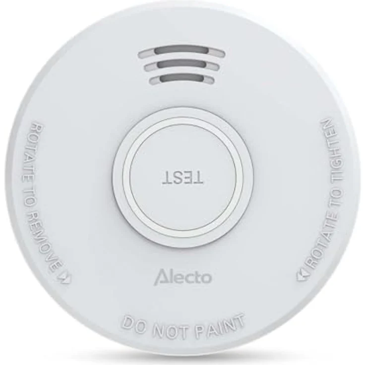 Alecto SD110, Stand-Alone-Rauchmelder mit fotoelektrischem Sensor, 85 dB Alarm, 1-Jahres-Batterie, weiß – Bild 1