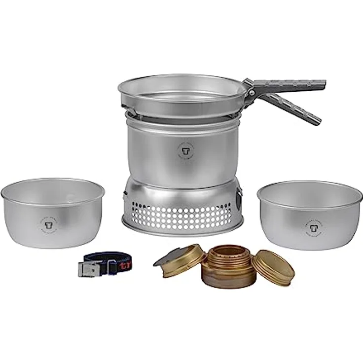 Trangia 27, Gaskocher für 1-2 Personen mit kompaktem Kochset und leichter Aluminiumkonstruktion