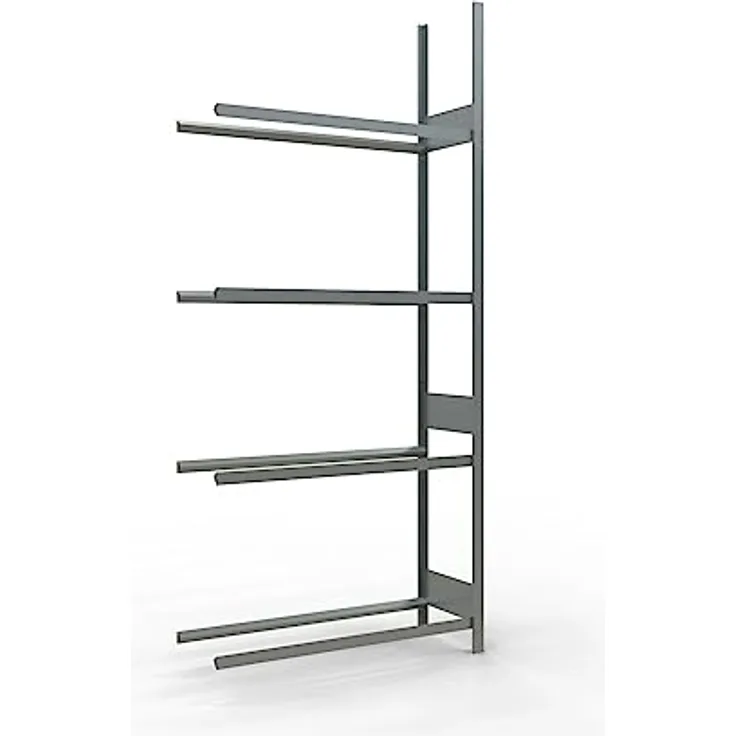 Reifenregal, Anbaufeld, 1206 x 436 x 2750 mm, 4 Lagerebenen, verzinkt