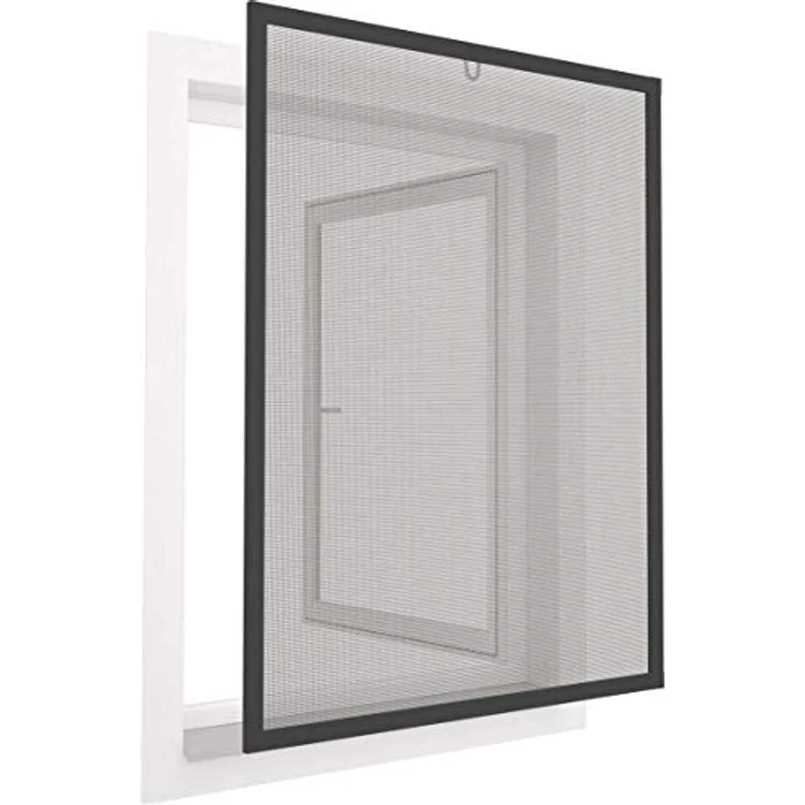 easy life Insektenschutz Fenster greenLINE 100 x 120 cm in Anthrazit Fliegengitter mit ALU Rahmen – Bild 2