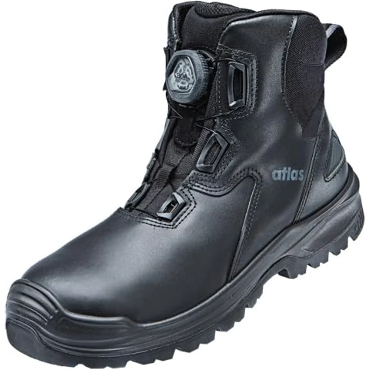 Atlas FLASH 9255 XP BOA, Sicherheitshalbschuh S3 mit metallfreier Durchtritthemmung, Waterproof-Leder, Größe 43, schwarz – Bild 2