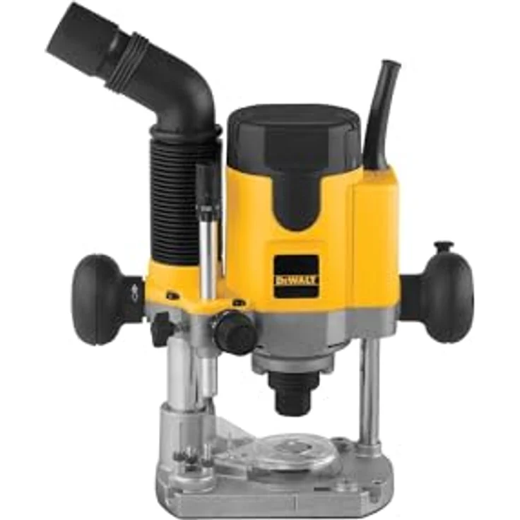 DeWalt Oberfräse (1,100 Watt, Vollwellenelektronik mit konstanter Drehzahl, Fräskorbführung, Sanftanlauf, Spindelarretierung, Feinjustierung, inkl. TSTAK Box VI und Zubehör) DW621KT – Bild 2