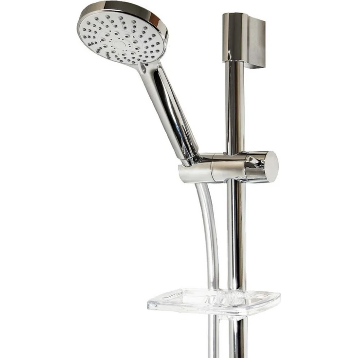 tecuro Brausegarnitur Brauseset Sunshine-100 - 5 Funktionen, 160 cm Brauseschlauch, hochglanzverchromt