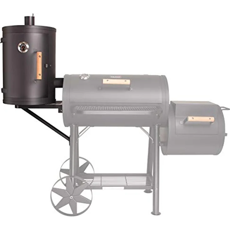 TAINO Smoker Vertikal-Box, Grill-Erweiterung für YUMA, 3,5mm Wandstärke mit Temperaturanzeige und Edelstahl-Rost – Bild 3