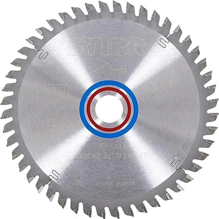 STIER Kreissägeblatt Profi für Metall, 160 x 2,2 x 20 mm, 48 Zähne, ideal für Sandwichplatten mit Schaum- oder Styroporkern und Alu-/Stahlblech bis 2 mm, schneidet Platten bis 160 mm Stärke