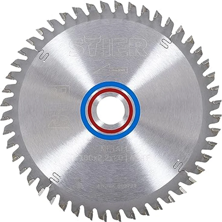STIER Kreissägeblatt Profi für Metall, 160 x 2,2 x 20 mm, 48 Zähne, ideal für Sandwichplatten mit Schaum- oder Styroporkern und Alu-/Stahlblech bis 2 mm, schneidet Platten bis 160 mm Stärke – Bild 1