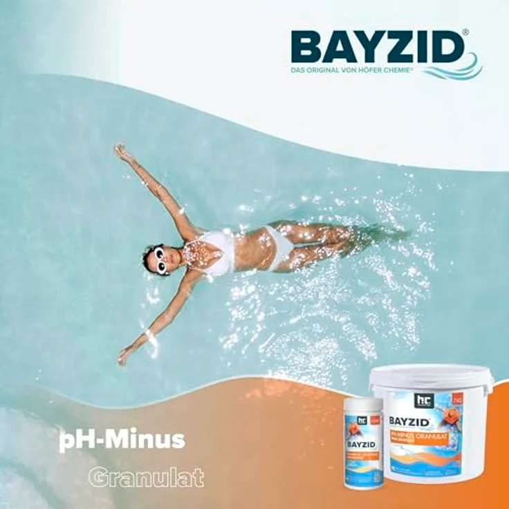 2 x 7 Kg BAYZID pH Minus Granulat für den Pool – Bild 3