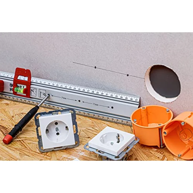BGS Diy 50866 | Schneid- und Markierlineal | mit Griff und Wasserwaage | 750 mm - Preisvergleich – Bild 3