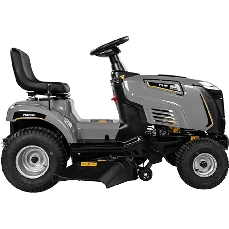 Texas Rasentraktor Premium TTS108, 108 cm Schnittbreite, 452 cc Motor, elektromagnetische Doppelmesser, 7 Schnitthöhen, Seitenauswurf – Bild 5