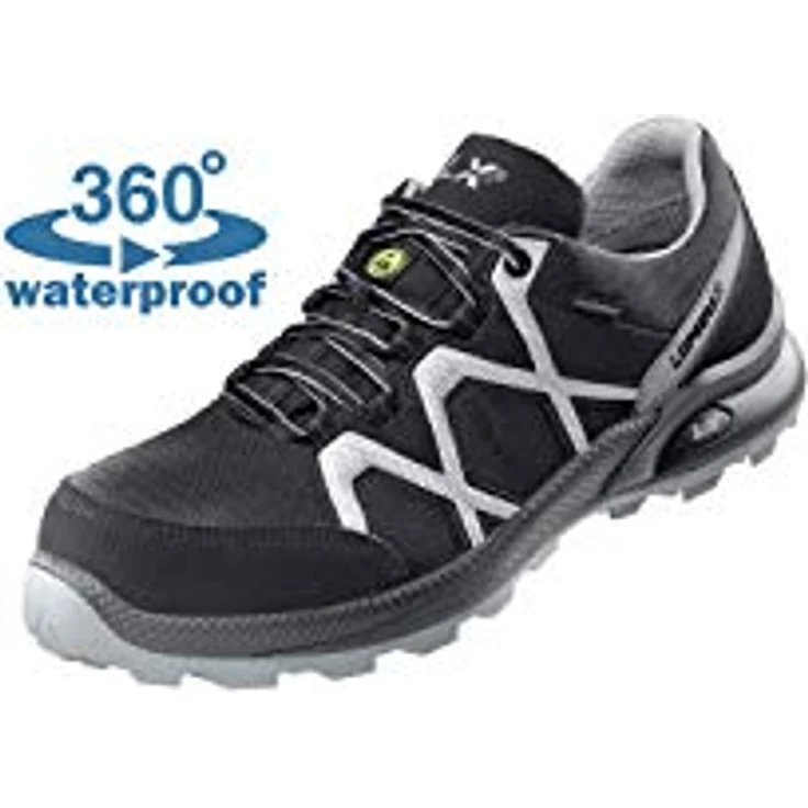 Lupriflex Halbschuh Speed Low S3, ESD, wasserdicht, mit Klimamembran, schwarz-silber, Gr. 45 – Bild 2