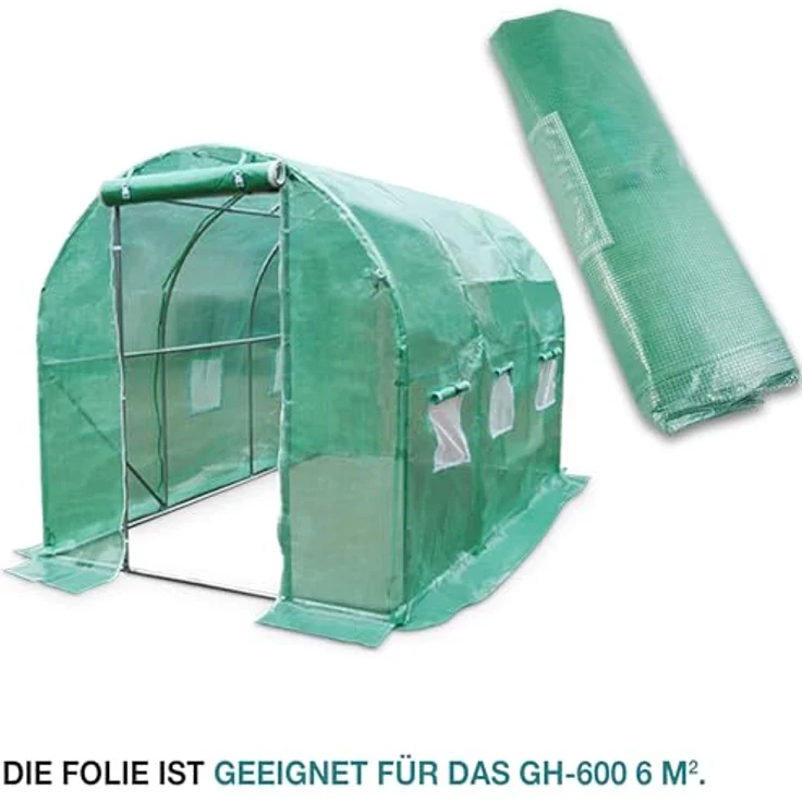TOM Folien Gewächshaus Folie GH-601, Ersatzfolie für GH-600, 175 g/m², wetterfest, UV-beständig, Polypropylen Gewebe – Bild 2