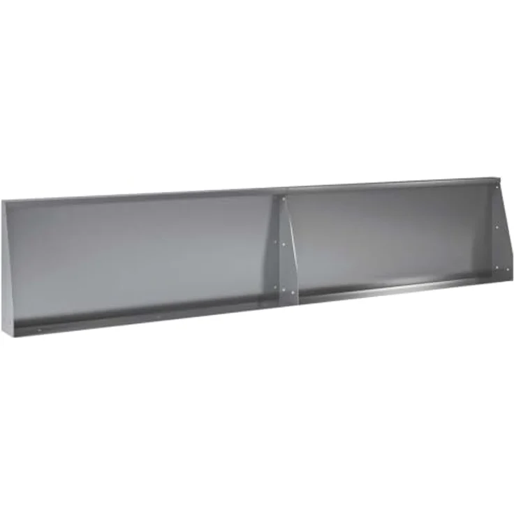 vidaXL Beetumrandung Stützmauer, 6 Stück, modulare Bauweise aus verzinktem Stahl, 200 x 100 x 40 cm, wetterbeständig, Silber – Bild 6