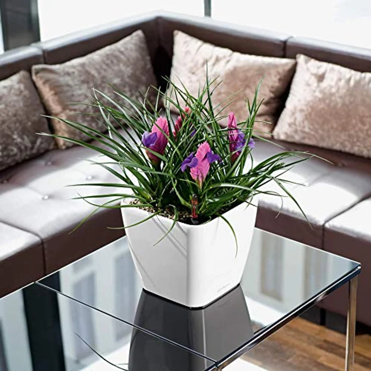 LECHUZA QUADRO Premium LS 21 silber metallic 16128 – Bild 5