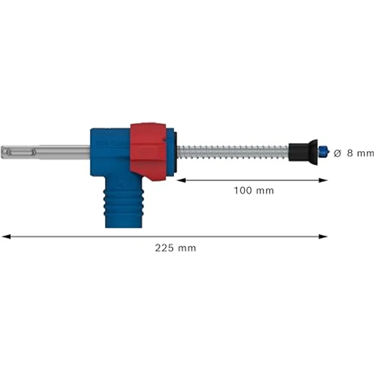 Bosch EXPERT SDS Clean plus-8X Hammerbohrer-Set Ø 8,0 mm, Professional Zubehör Bohrhammer, Staubreduzierung 25x besser als EXPERT SDS plus-7X, für Installationen in Stahlbeton – Bild 3
