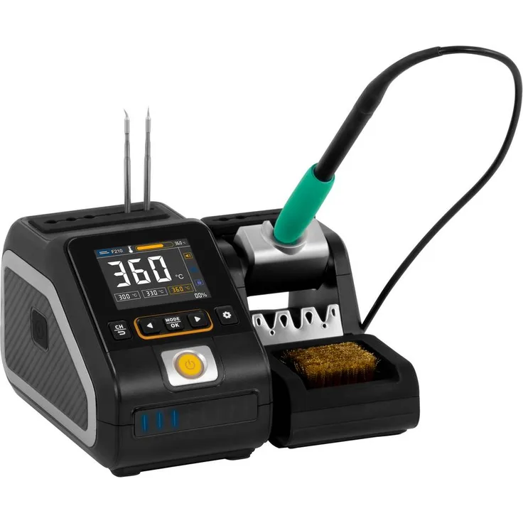 PCE Instruments PCE-SST 200, digitale Lötstation 200W, Temperatur 100 - 450°C, inkl. Lötspitzen und HD-Display
