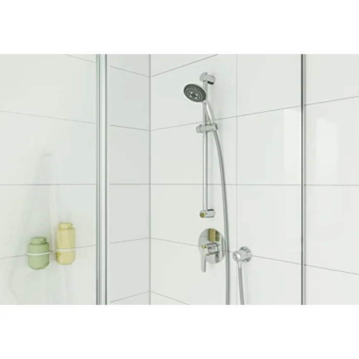 GROHE QUICKFIX Start - Einhand-Brausearmatur (Wandmontage, Fertigmontageset, langlebige Oberfläche), chrom, rund, 32590002 – Bild 4