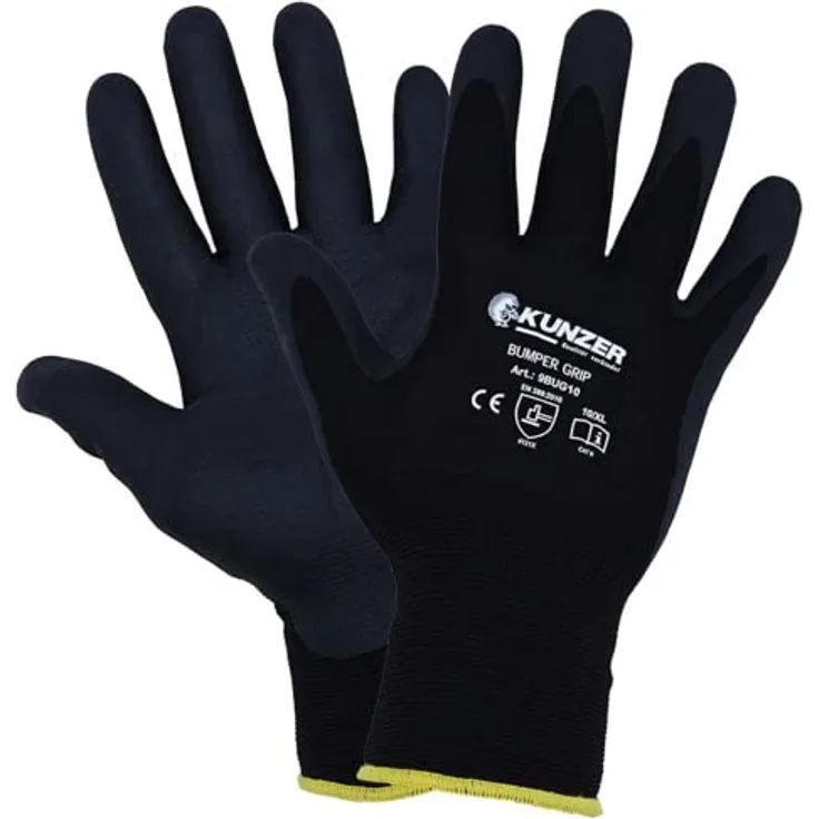 Kunzer 9BUG08 Nitrilschaum, Elasthan Arbeitshandschuh Größe (Handschuhe): 8, M EN 388:2016 1 Paar