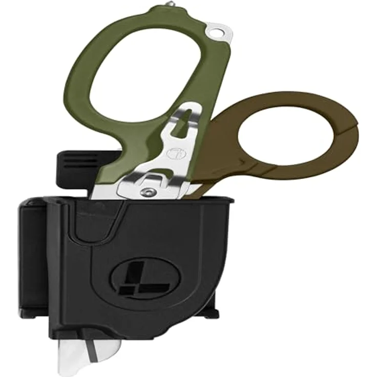 Leatherman Raptor Rescue, Notfallschere mit 420HC Edelstahlklingen und Utility Holster, Wald – Bild 5