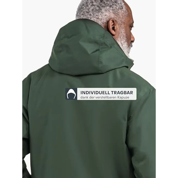 Schöffel Doppeljacke Hiking 3in1 Jacket Style Okere MNS, Wassersäule 10.000 mm, atmungsaktiv, schwarz – Bild 6