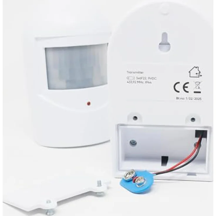 Orno Bewegungsmelder Ladenglocke/Durchgangsmelder IP44, 2x PIR-Sensor, weiß, 90dB Lautstärke, Reichweite bis 120m – Bild 5