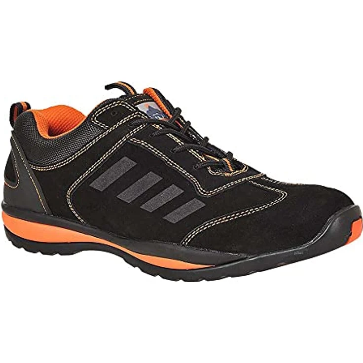 Portwest FW34 Steelite Lusum, Sicherheits-Trainer S1P HRO, Wildleder und Textil, Orange, Gr. 40 – Bild 1